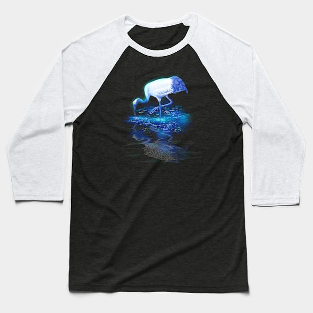 Awesome Crane Baseball T-Shirt by Happy Art Designs